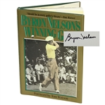 Byron Nelson Signed Winning Golf Book JSA ALOA