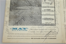 Multi-Signed 1963 Cleveland Open Pairing Sheet - Demaret, Palmer, Wall, Snead, & Others JSA ALOA