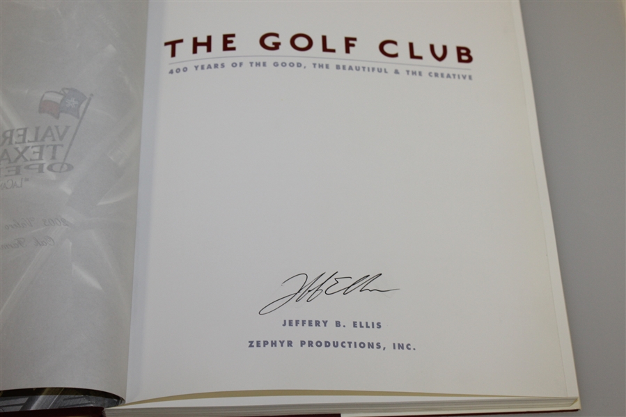 'The Golf Club' Book Signed by Author Jeff Ellis JSA ALOA