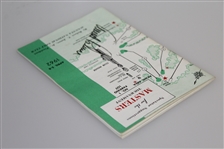 Arnold Palmer Signed 1962 Masters Tournament Spectator Guide JSA ALOA