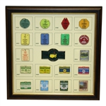 Masters 2016 Ltd Ed Commemorative Pin Set - Vintage Masters Badge Theme 174/250 Framed