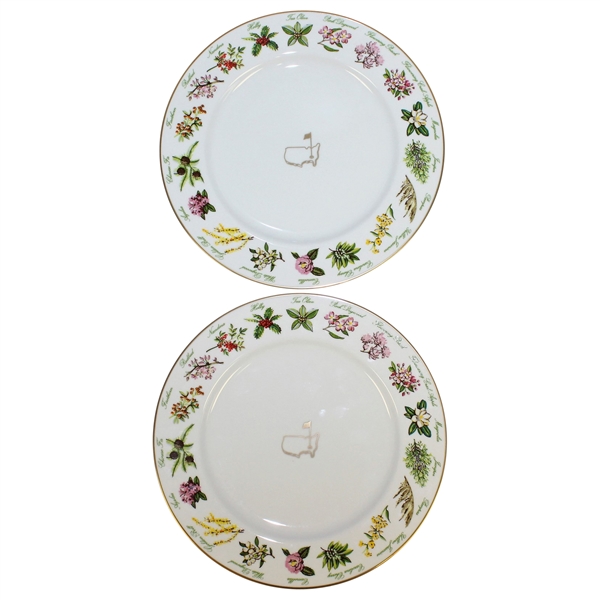 2015 Masters Tournament Member Gift - Two Tiffany & Co. Plates in Original Box