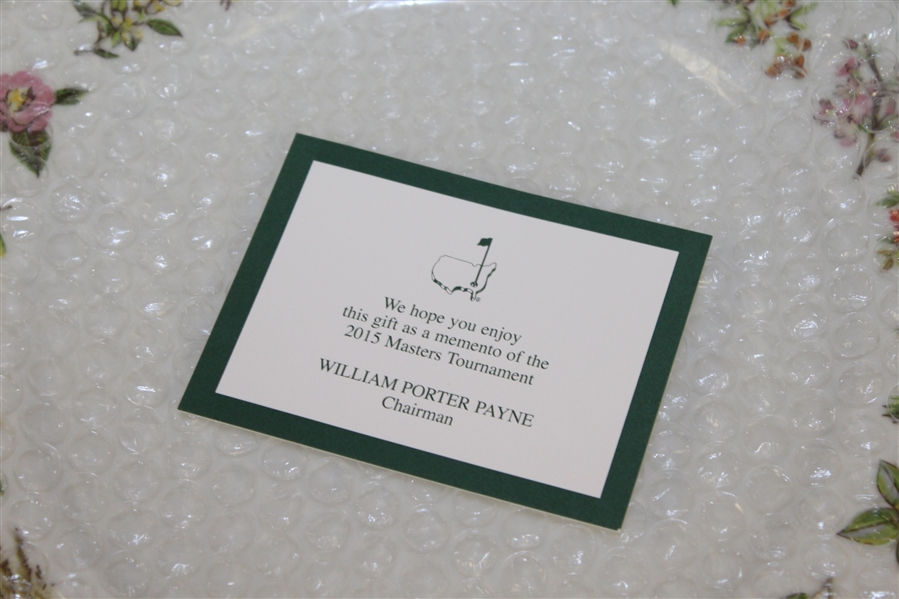 2015 Masters Tournament Member Gift - Two Tiffany & Co. Plates in Original Box