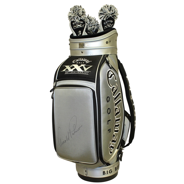 Arnold Palmer Signed Callaway 25th Anniversary Golf Bag with Three Head Covers JSA #X15668