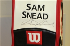 Sam Snead Signed Wilson FatShaft Full Size Red Golf Bag JSA ALOA