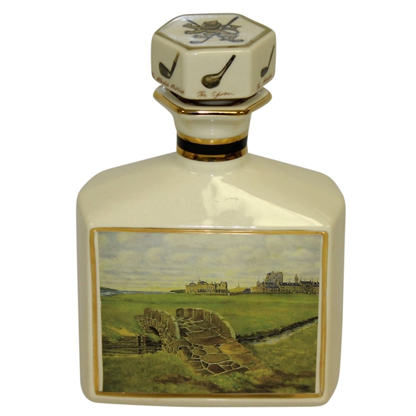 St. Andrews Swilcan Bridge Porcelain Whiskey Decanter 