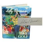 Leroy Neiman Signed Big Time Golf Book JSA ALOA