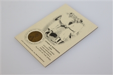 Bobby Jones & Espinosa 1929 'Prepare for a Playoff at the Open' Lincoln Wheat Penny Card