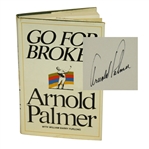 Arnold Palmer Signed Go For Broke! Book JSA ALOA