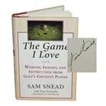 Sam Snead Signed The Game I Love Book JSA ALOA