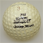 Arnold Palmer Vintage Signed 'Arnold Palmer Autograph' Logo Golf Ball JSA ALOA