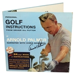 Arnold Palmer Signed Personal Golf Instructions Album Cover with Instructions & Vinyls JSA ALOA