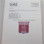 Bob Goalby's 1972 Masters Tournament Contestant Badge #100 - Jack Nicklaus Winner