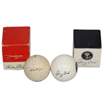 Bob Goalbys Personal Presidential Logo Golf Balls - Richard Nixon & Gerald Ford