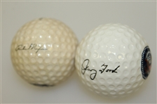 Bob Goalby's Personal Presidential Logo Golf Balls - Richard Nixon & Gerald Ford