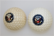 Bob Goalby's Personal Presidential Logo Golf Balls - Richard Nixon & Gerald Ford