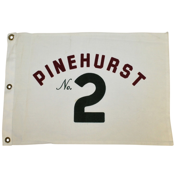 Pinehurst No. 2 Embroidered Course Flown Flag with Letter of Provenance