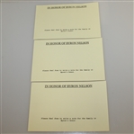 Byron Nelson Funeral Program with Three Memory Notecards for Family