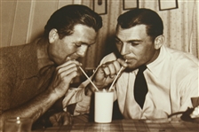 Jimmy Demaret & Ben Hogan Large B&W Frank Christian Photo - Drinking Shake