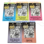 2002 Masters Daily Tickets - Monday-Friday - Tiger Woods Winner
