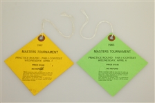 1982 & 1983 Masters Augusta National Par 3 Contest & Final Practice Round Tickets