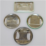 Four Masters Tournament Working Press Badges - 1980, 1988, 1991, & 1993