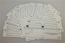 Eighteen Official 1998 US Open at The Olympic Club (Lake Course) Scorecards