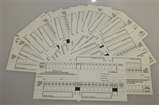 Fifteen Official 1996 US Open at Oakland Hills Country Club Scorecards