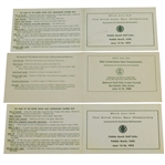 Two 1972 Pebble Beach & a 1980 Baltusrol Official US Open Scorecards