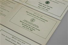 Two 1972 Pebble Beach & a 1980 Baltusrol Official US Open Scorecards