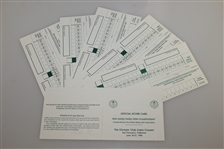 Six Lee Janzen Signed 1998 US Open at The Olympic Club (Lake Course) Scorecards JSA ALOA