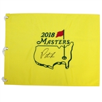 Patrick Reed Signed 2018 Masters Embroidered Flag JSA ALOA
