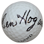 Ben Hogan Signed Legend Logo Golf Ball FULL JSA #Z69850