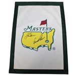 Arnold Palmer & Jack Nicklaus Signed Masters Undated Garden Flag JSA ALOA