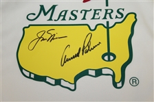Arnold Palmer & Jack Nicklaus Signed Masters Undated Garden Flag JSA ALOA