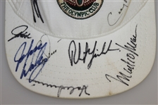 Tiger Woods, Phil Mickelson, and others Signed 1998 US Open Hat JSA ALOA