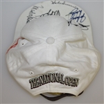 Tiger Woods, Phil Mickelson, and others Signed 1998 US Open Hat JSA ALOA