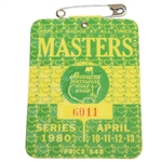 1980 Masters Tournament Series Badge #6011 - Seve Ballesteros Winner