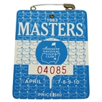 1983 Masters Tournament Series Badge #04085 - Seve Ballesteros Winner