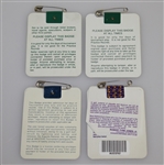 1990, 1991, 1992, & 1994 Masters Tournament Series Badges - Faldo, Woosnam, Couples, & Olazabal