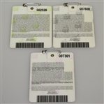 2007, 2008, & 2009 Masters Tournament Series Badges - Johnson, Immelman, & Cabrera Winner
