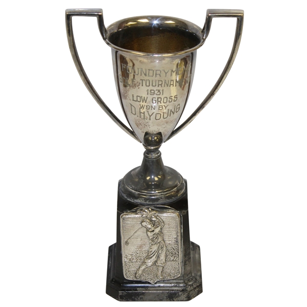1931 Foundrymens Golf Tournament Low Gross Trophy Won by D.H. Young
