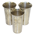 Three Sterling Silver Member Guest Cups - 1952 & 1960(x2) - C.C.N.C. & Old Guard