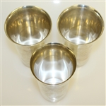 Three Sterling Silver Member Guest Cups - 1952 & 1960(x2) - C.C.N.C. & Old Guard