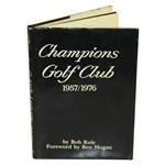 Jimmy Demaret & Jack Burke Signed & Inscribed Champions GC 1957/1976 Book JSA ALOA 