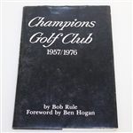 Jimmy Demaret & Jack Burke Signed & Inscribed Champions GC 1957/1976 Book JSA ALOA 