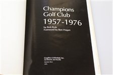 Jimmy Demaret & Jack Burke Signed & Inscribed Champions GC 1957/1976 Book JSA ALOA 