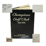 Jimmy Demaret & Jack Burke Signed & Inscribed Champions GC 1957/1976 Book JSA ALOA 