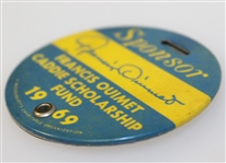 1969 Francis Ouimet Caddie Scholarship Fund Sponsor Badge - T.C.C. Golf Club, Mass.