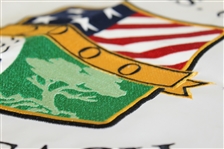 Arnold Palmer Signed 2000 US Open at Pebble Beach Embroidered Flag with '1960' JSA ALOA